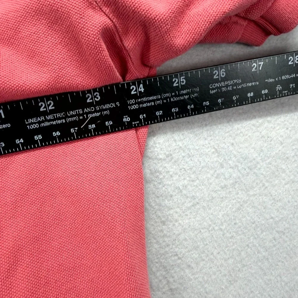 Ralph Lauren‎ Polo Shirt Mens XL Salmon Blue Pony Golf Preppy Country Club Y2K